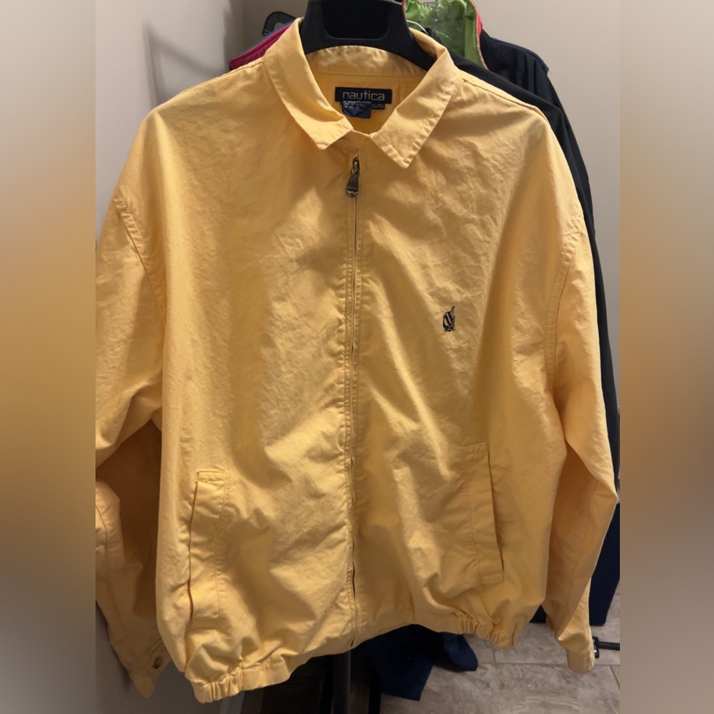 Nautica Men's Light Yellow Bomber Jacket